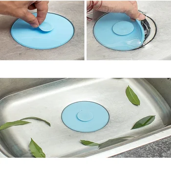 

Sink Drain Strainer Hair Catchers Rubber Shower Bathtub Floor Filter Water Stopper Silicone Bathroom Kitchen Cute Deodorant Plug