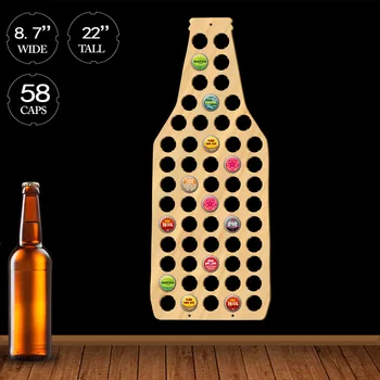 

1Piece Display Map Beer Bottle Cap Map Unique Design Beer Bottle Shape Beer Cap Map Collection Decorate Wall