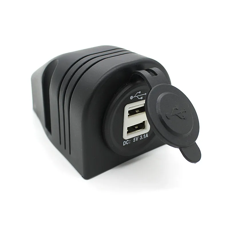 

12V 5V Outlet 2.1A Dual 2 USB Port Charger Cigarette Lighter Socket Splitter For Car Auto Motorcycle Truck Boat Marine New #WL1