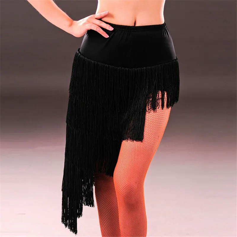 Latin skirt adult tassel dance skirt female dance wear tango dress samba dancing costumes XC