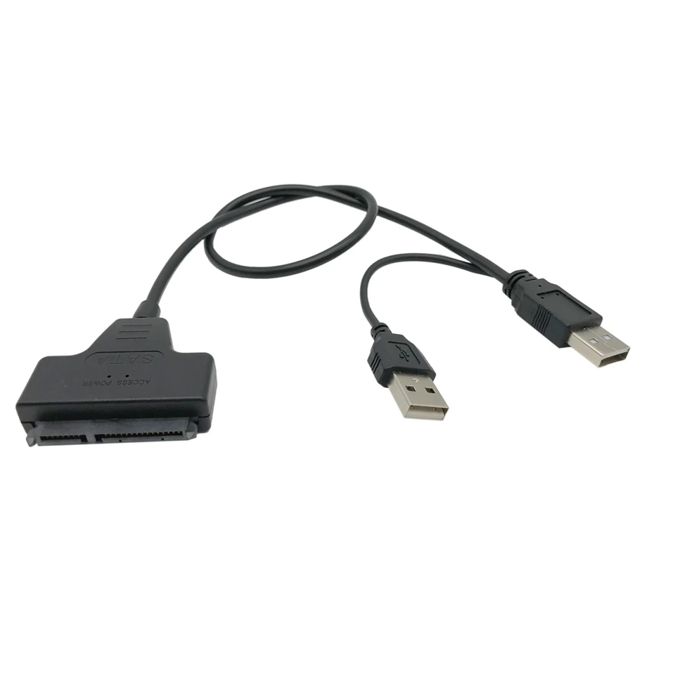 2018 New USB SATA Cable Adapter USB 2.0 to SATA Converter Cable 22-Pin Serial ATA for 2.5 Inch HDD/ SSD/ Laptop Hard Drive Disk