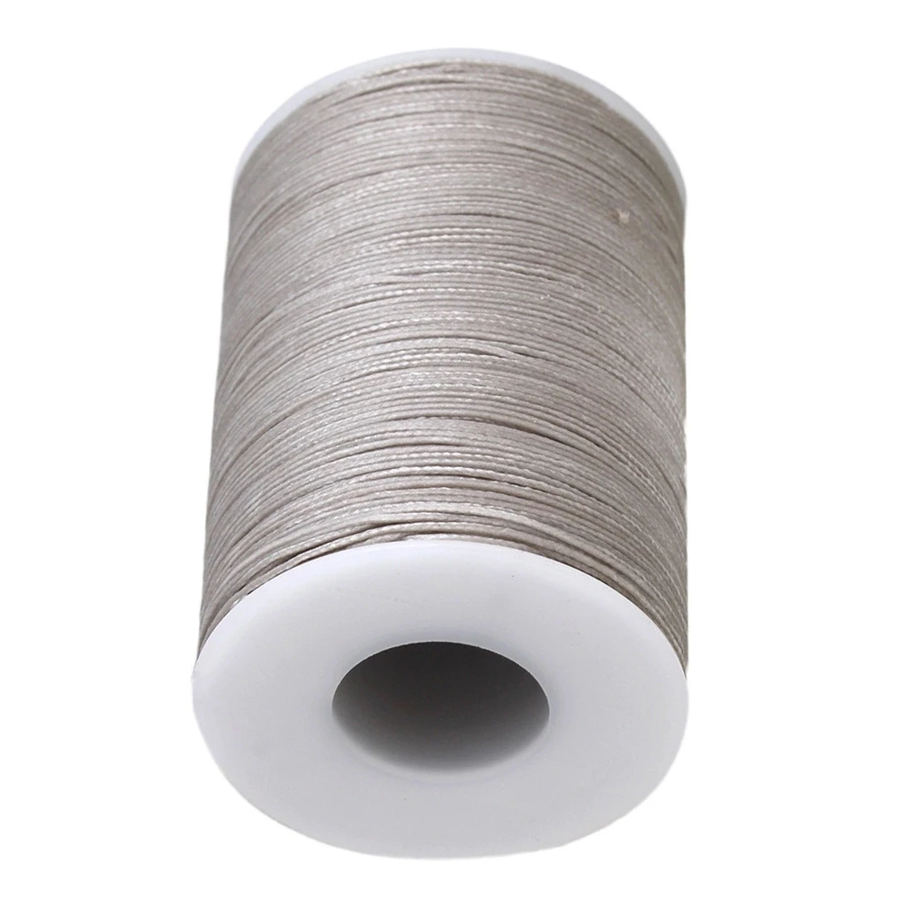 Light Gray 0.5mm Wax Polyester Twisted Cord Leather Sewing String Line
