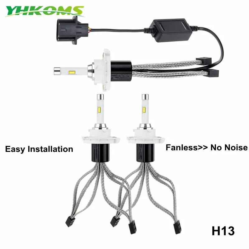 YHKOMS H13 LED լուսարձակ լուսավորող H4 H7 LED - Ավտոմեքենայի լույսեր - Լուսանկար 2