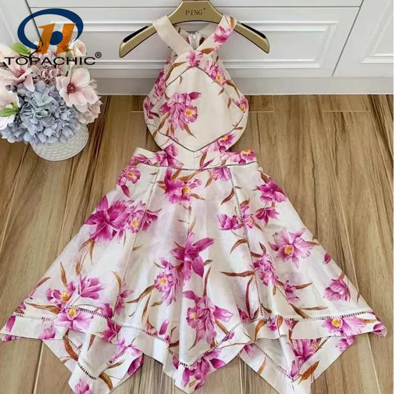 

3.28 Sexy Halter Beach Party Dress Bohemian Off Shoulder Hollow Out 2019 Summer new women dress