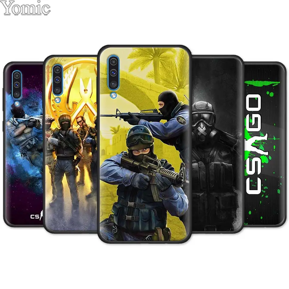 

CS GO Counter Strike Gun Strike Black Soft Case for Samsung Galaxy A50 A70 A40 A10 A20 A30 A60 A9 A8 A6 A7 Silicone Case Cover