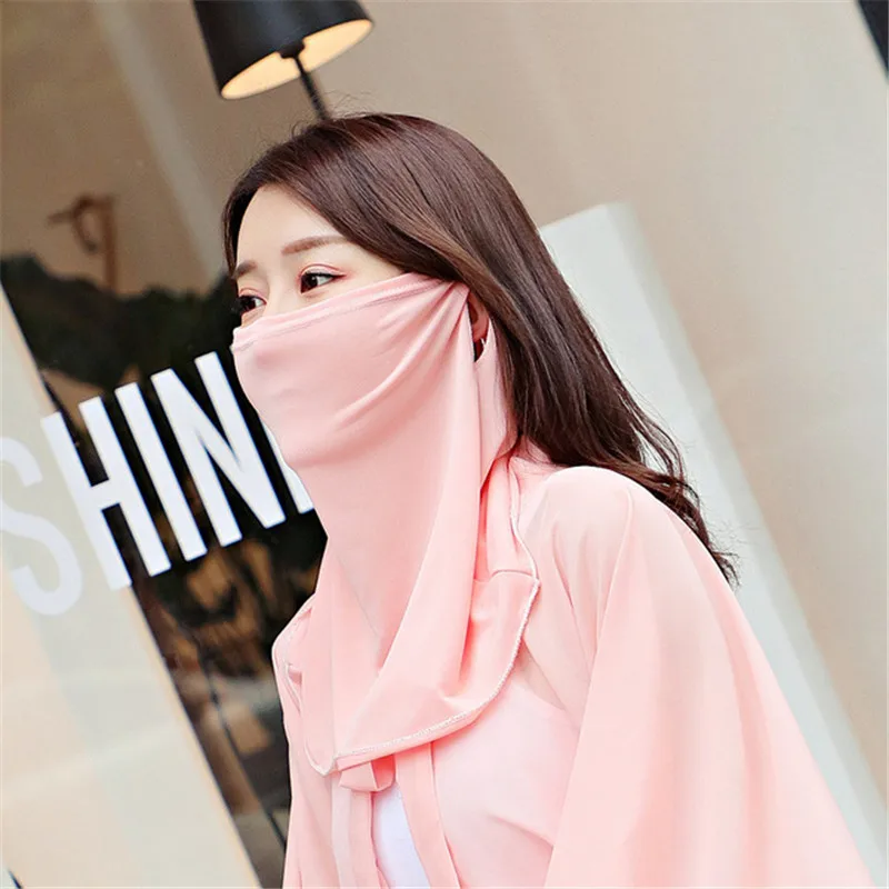 

New Masks Riding Face Outdoor Sports Female Neck Dust-Proof Sand Prevention Ice Silk Fabric Breathable Multi-Function Masks