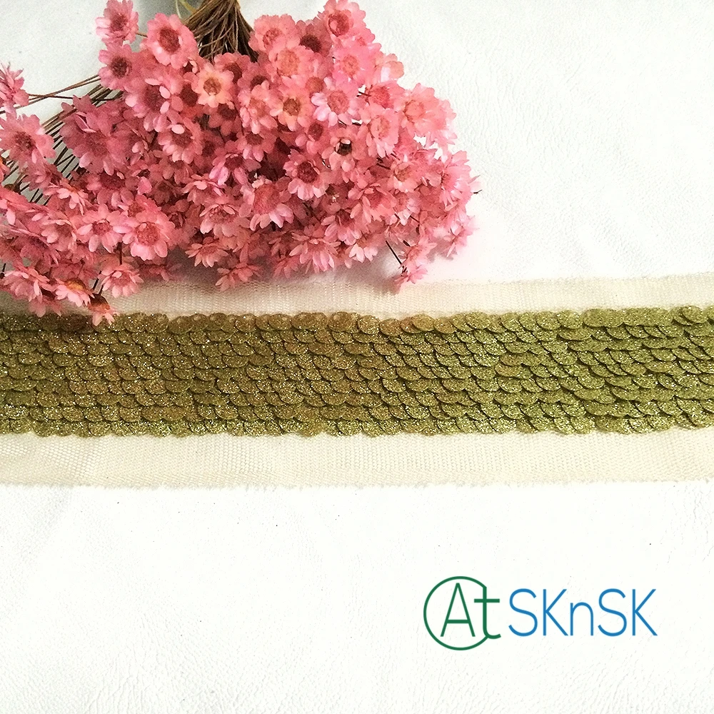 Special lace80 yard/lot 5cm width good quality lace trim DIY decoration lady dress sewing sequined ribbon DHL shipping | Дом и сад