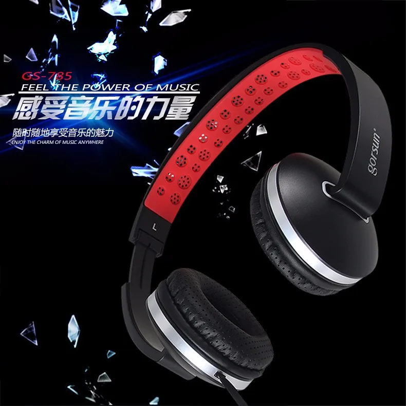 New 3.5mm Headphones Headset Super Bass Earphone With Mic Voice Control For Mp3 Player Telephone Computer GS-785