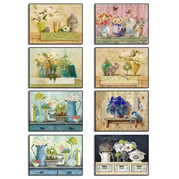 

Diamond Embroidery Still Life Flower Diamond Painting Cross Stitch Picture of Rhinestones Mosaic Wall Art Crafts Home Decoration
