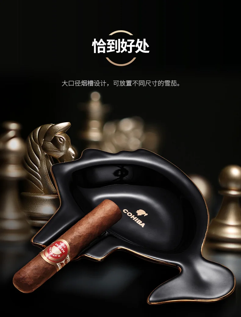 CIGARLOONG пепельница для сигар керамические декоративные подарочные коробки большого диаметра пепельница для сигар сигаретная трубка пепельница 1 слот CE-02