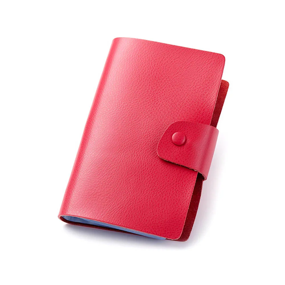 120 Bit Slots Large Capacity 100% cow leather Business Cards Bag Women Men Anti Magnetic Packs Bank ID Holders Card Holder Sets|business card