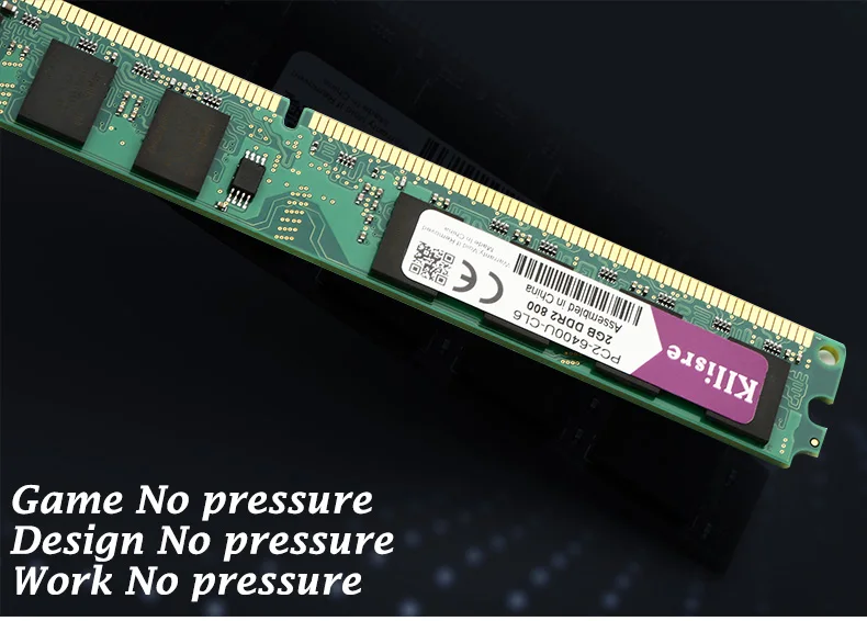 Kllisre DDR2 Ram 2 ГБ 800 667 МГц 240Pin без ECC настольная Память Dimm Новинка