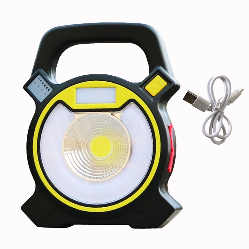 Светодиодный фонарик портативный фонарь Открытый водонепроницаемый 4-Mode аварийный прожектор лампа для кемпинга пешего туризма палатка свет - Мощность в ваттах: yellow