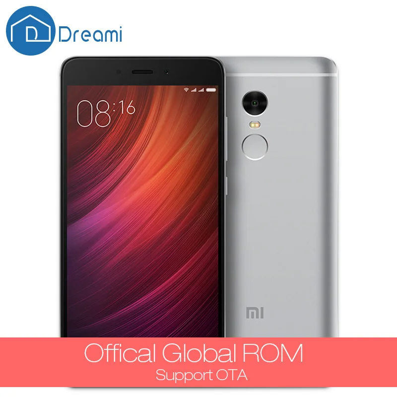  Dreami Original Xiaomi Redmi Note 4 Prime 64GB ROM 3GB RAM Cellphone MTK Helio X20 Deca Core 13MP Fingerprint Mobile Phone Note4 