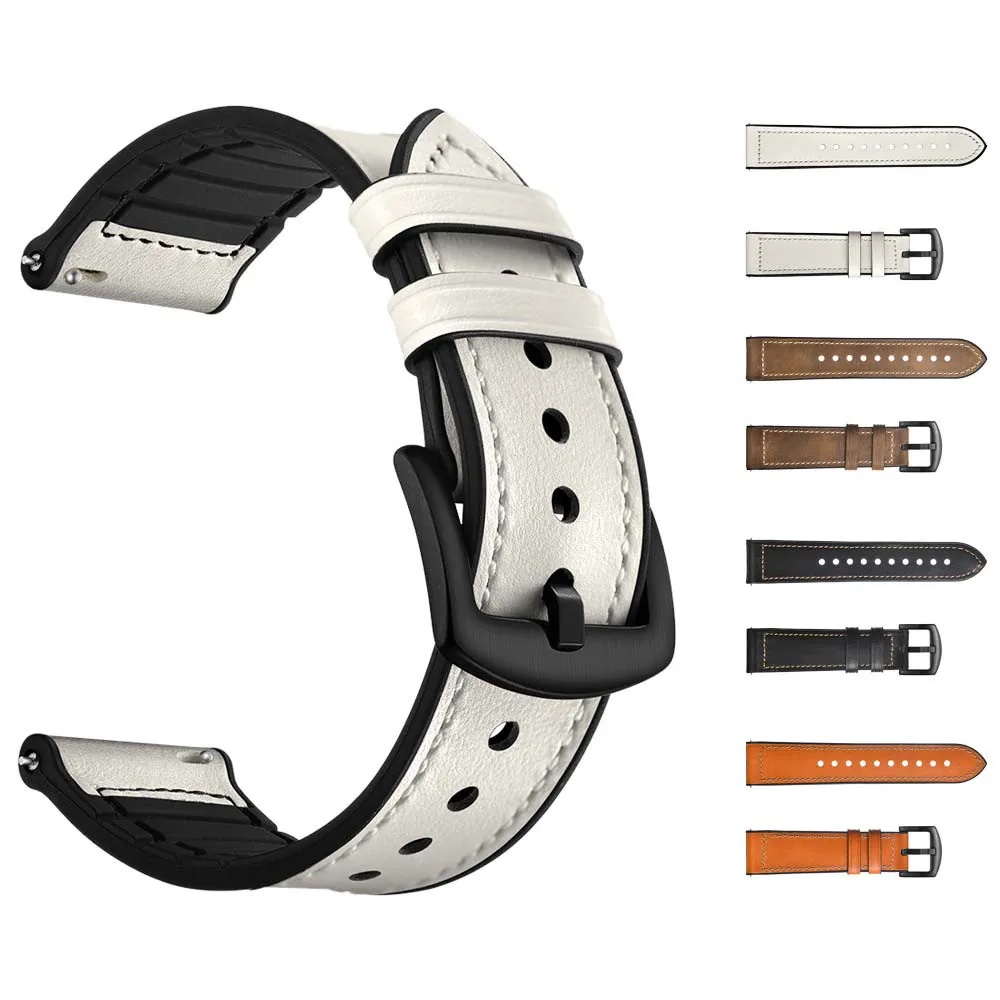 

Leather WatchBand Wrist Straps Bracelet for Huami Amazfit Bip Youth watch 20mm leather watch strap gear s3 frontier nato strap