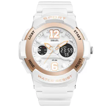 

2020 Woman Watch LED Waterproof Rose Gold White Women Watch Top Brand Quartz Watch 1632 Girls Watches relojes mujer montre femme
