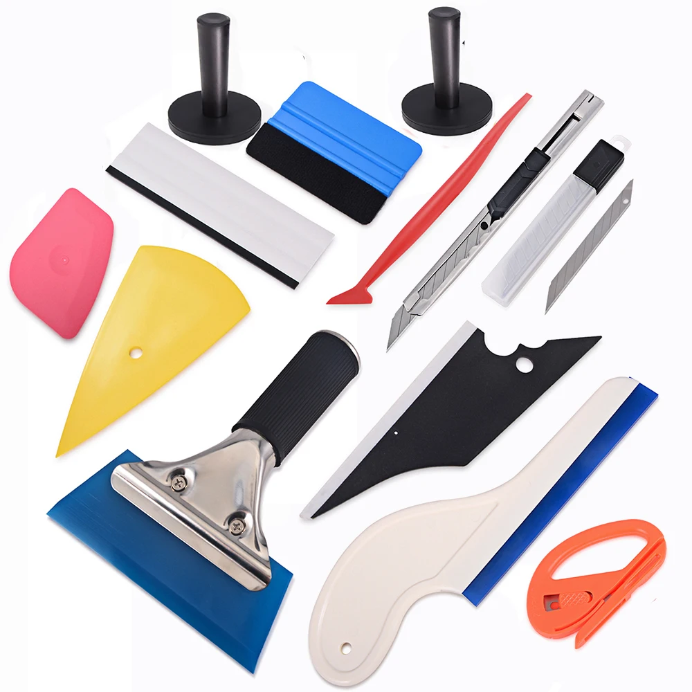 7PCS Car Vinyl Film Wrapping Tools Magnet 3M Squeegee Cutter Application Tools