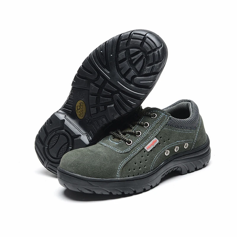 YD EVER Plus Size Men Breathable Safety Shoes Steel Toecap Steel Insole