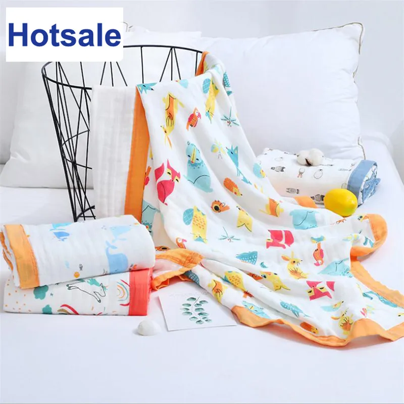 6-слойное бальное платье из бамбукового волокна и хлопка детские одеяла одеяло для новорожденных Детское одеяло Кондиционер номер мягкая кровать спальное одеяло