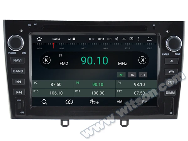 WITSON Android 9,0 ips HD экран для PEUGEOT 408 2010-2011 Автомобильный DVD gps радио 4 ГБ ОЗУ+ 32 Гб Вспышка 8 Восьмиядерный+ DVR/wifi+ DSP+ DAB+ OBD
