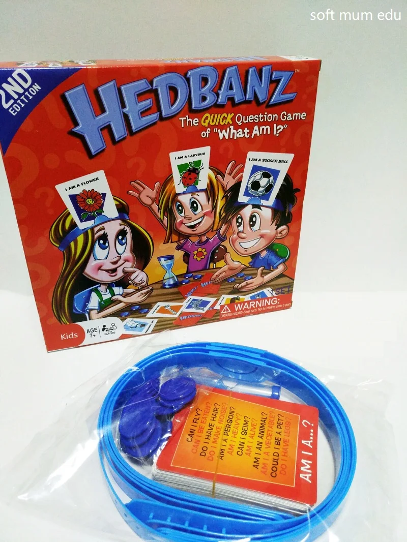Игра HedBanz Семейные угадки детская карточная игра кто я головоломка доска Угадай