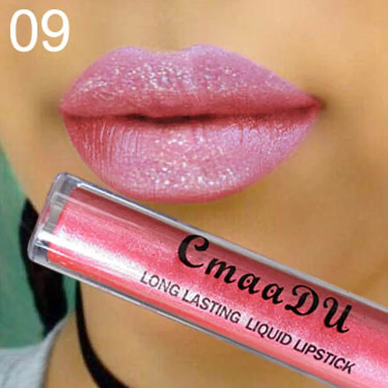 CMAADU Matte Lipgloss Sexy Liquid Lip Gloss Matte Long Lasting Waterproof Cosmetic Beauty Keep 24 Hours Makeup Lipgloss TLSM2 - Цвет: 09