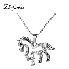 Charming Jewelry Accessories Korean Version HORSE Shaped Pendant Necklace Drop Shipping