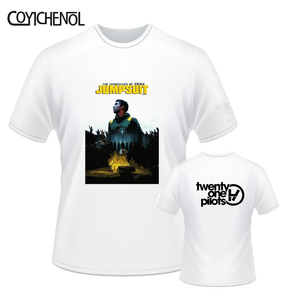 

Twenty one pilots 7xl short sleeves oversized customize print tshirt men large size modal O-neck tshirt casual solid color tee