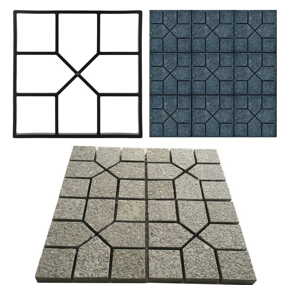 

40CM Garden Paving Pavement Mold Concrete Mould DIY Stepping Stone Mold Garden Path Paver Walk