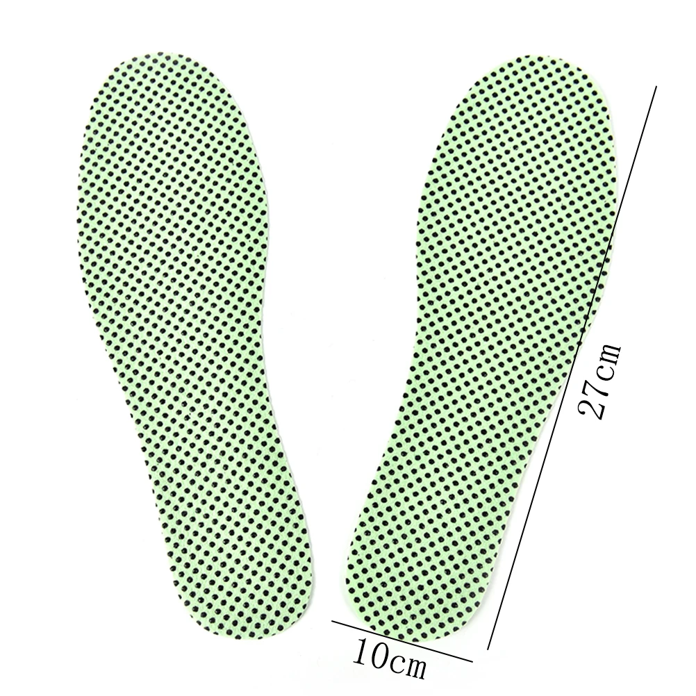 1 пара теплых стельки для рефлексотерапии натуральный Турмалин Самонагревающиеся Стельки зимние подошвы для обуви нагревающиеся Самонагревающиеся стельки