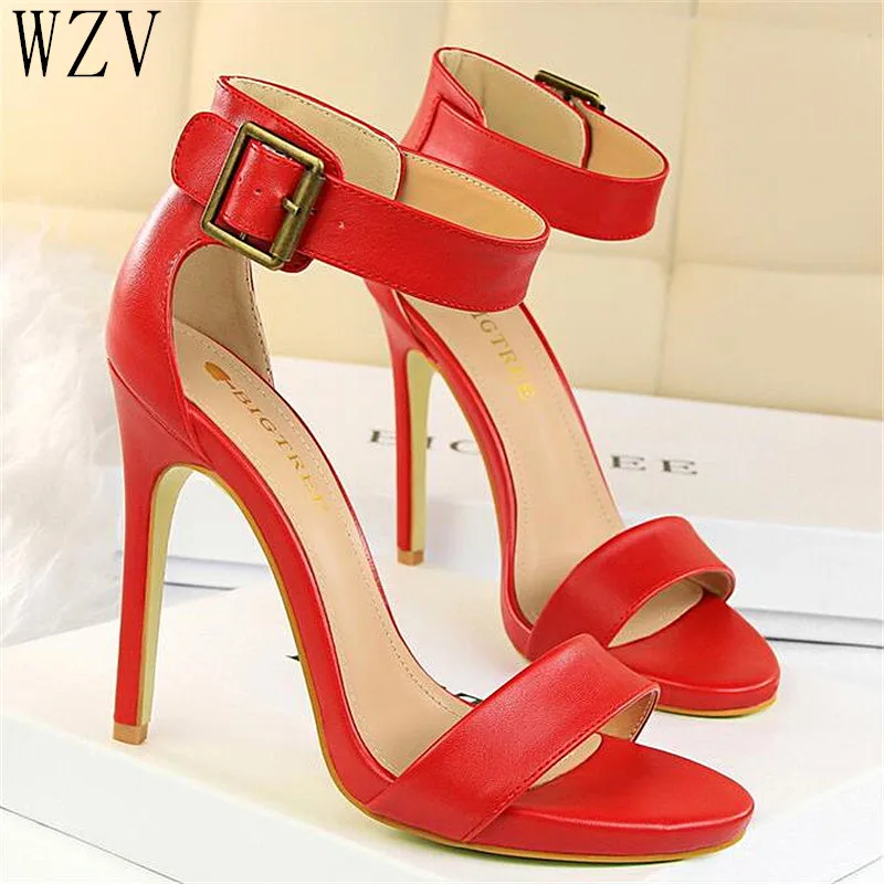 

Shoes 2019 New High Heels Women Pumps Sexy Women Sandals Stiletto Women Shoes Wedding Shoes Fashion Buckle Party Shoes