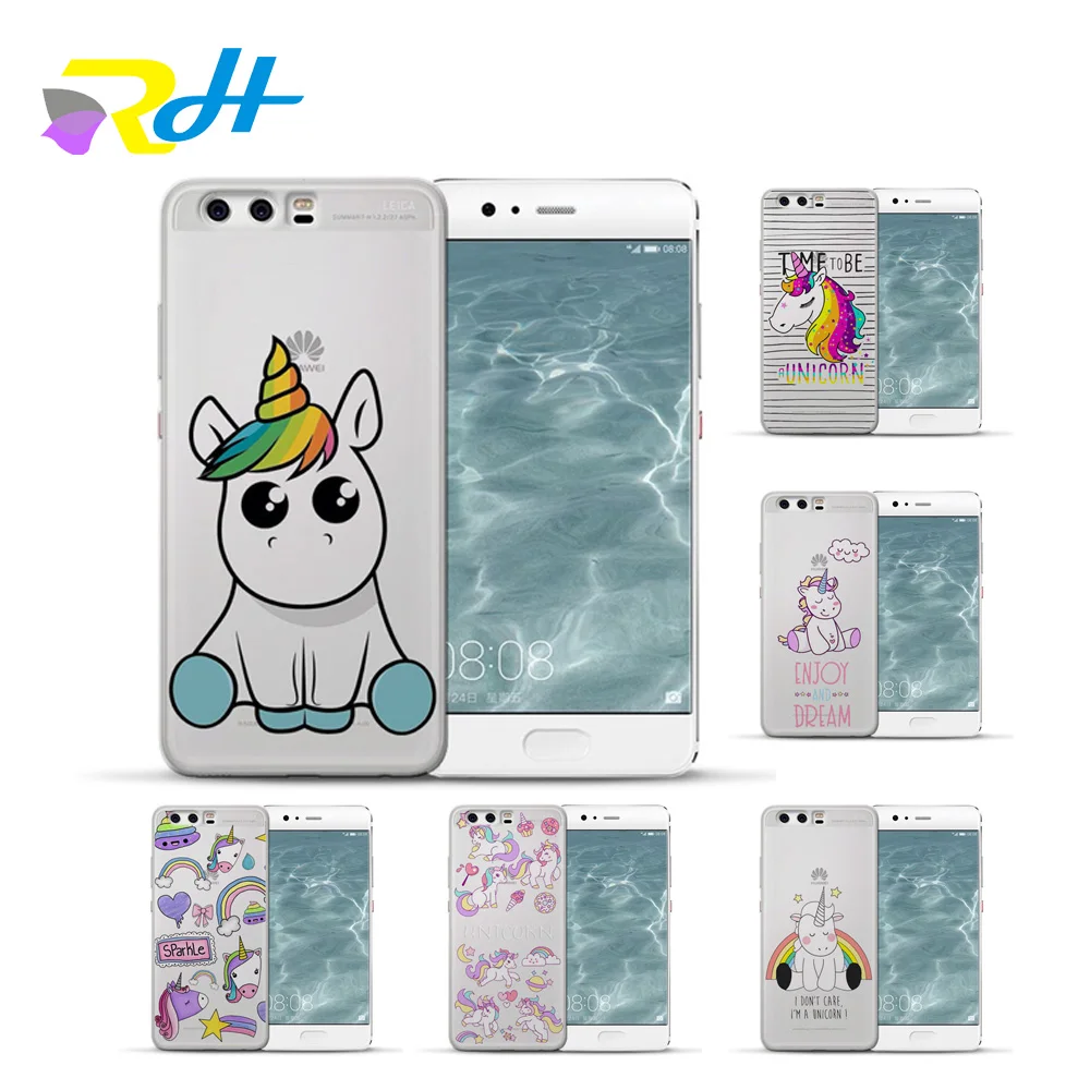 

For funda Huawei honor 6A 6X 9 case Rainbow Unicorn phone cover for Huawei Y5 II case 2018 for Y5 2017 Y6II Y6 Pro Y7 case