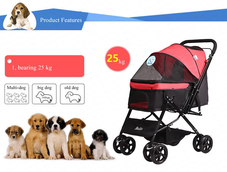 Pet Rover Premium сверхмощный подшипник 25 кг коляска для собак/кошек/домашних животных устойчивость к погодным условиям для маленьких, средних и больших домашних животных