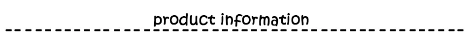 product information