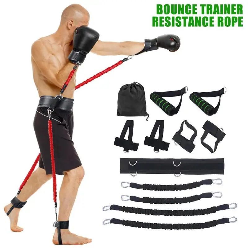 Спортивный пояс сопротивления для фитнеса, набор для бокса ног и рук, тренажер для прыжков, силовое тренировочное оборудование, фитнес-Эспандеры