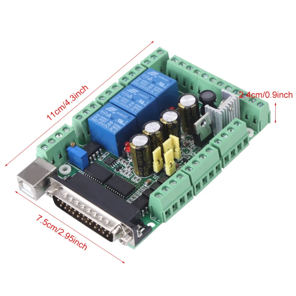 Board, Adaptador, 4 Eixos, Controlador de 6 eixos, MACH3V2.1-L