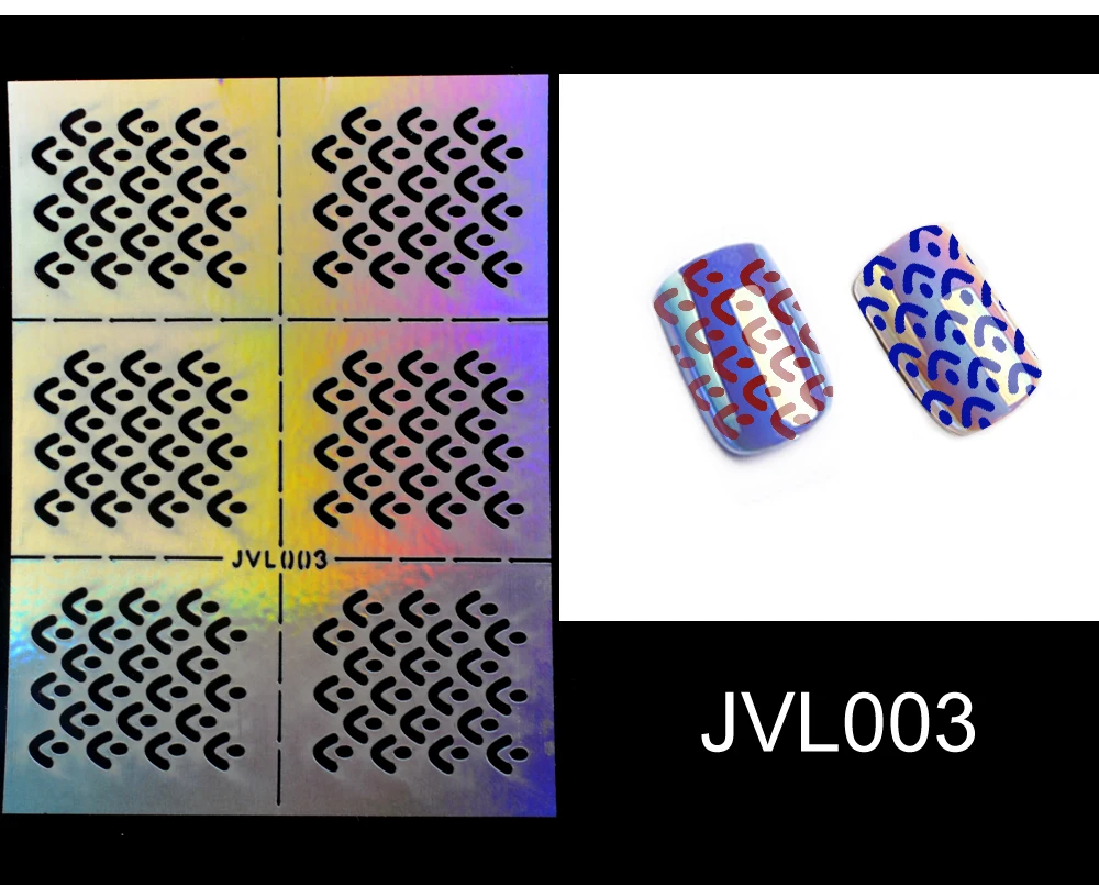 YZWLE, 23 листа, сделай сам, для ногтей, неправильная сетка, трафарет, многоразовые, для дизайна ногтей, винилы, полые наклейки, штамповка, шаблон, инструменты для ногтей