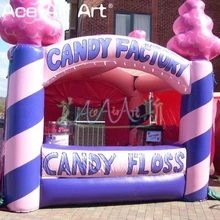 Портативный надувные карнавал лечения магазин, поставщика пространство/концессии стенд с складной занавес для праздника