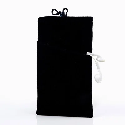 FSSOBOTLUN, 8 цветов, для iPhone 11 pro max/XS MAX/8 7 6S Plus, чехол, цветной, 5,5 дюймов, мягкая фланелевая ткань, сумка, чехол, карман - Цвет: Черный