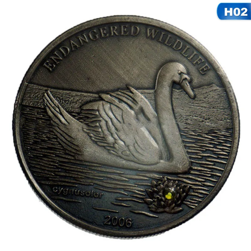 Памятная коллекция монет монгольские животные копия домашний декор сувенир