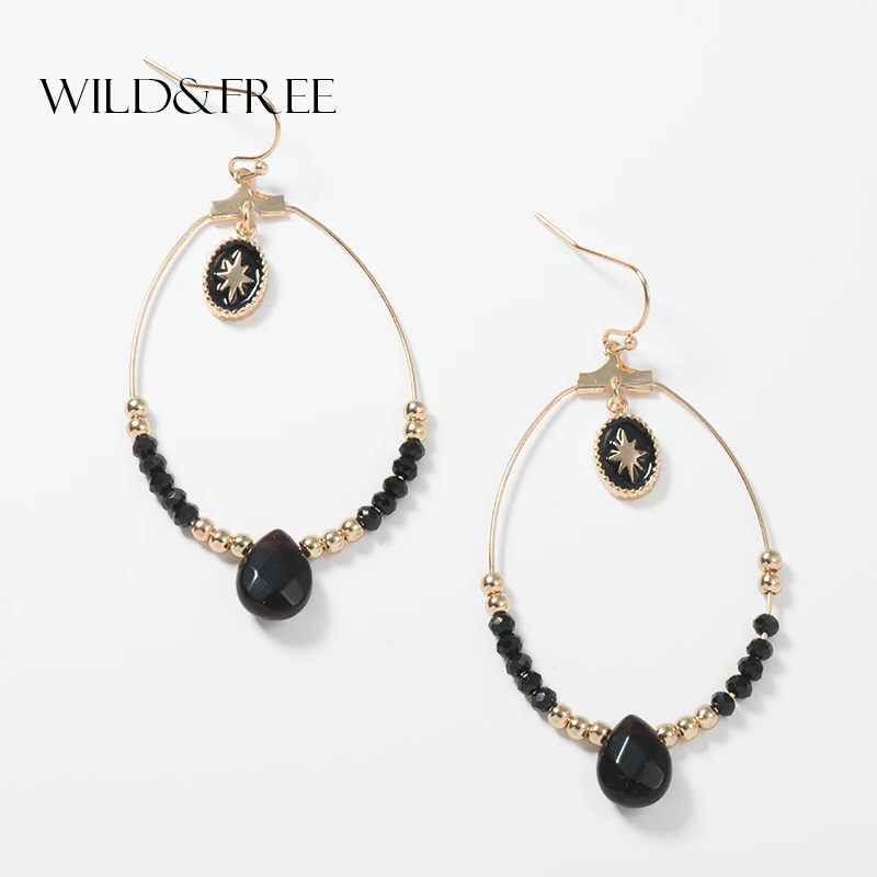 Женские винтажные серьги в виде капли воды с бусинами стиле барокко | Украшения и