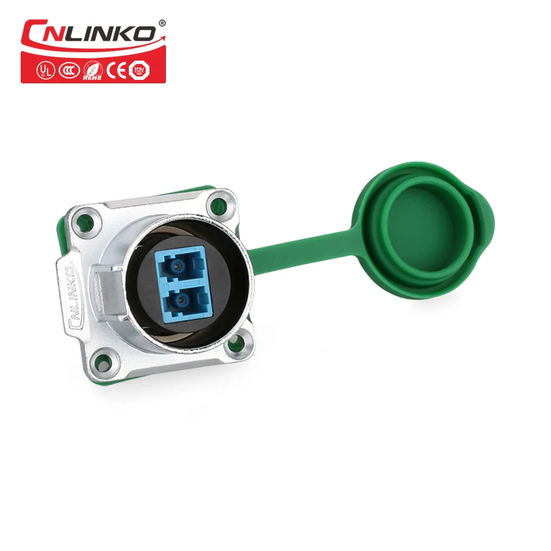 CNLINKO M24 Optical Fiber Waterproof IP67 Connector Plug And Socket with wire For Optic In Fiber Optic Equipment