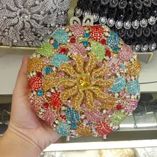 Новые модные женские сумки металлические Лоскутные блестящие сумки на плечо Женская солнечная модель клатч Свадебные вечерние сумки(88306-D