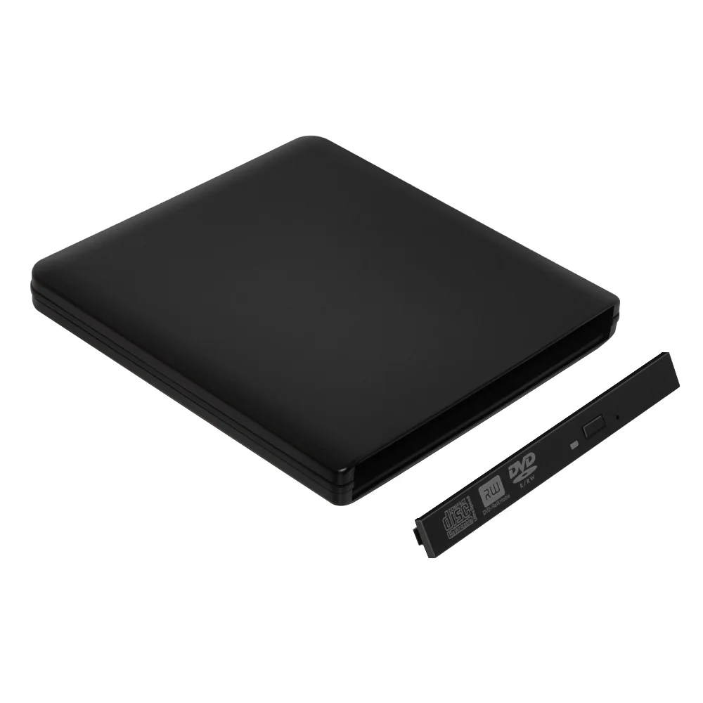 Новое поступление цветной USB 3,0 внешний DVD Rom корпус до 12,7 мм Корпус SATA для CD DVD RW без оптического привода