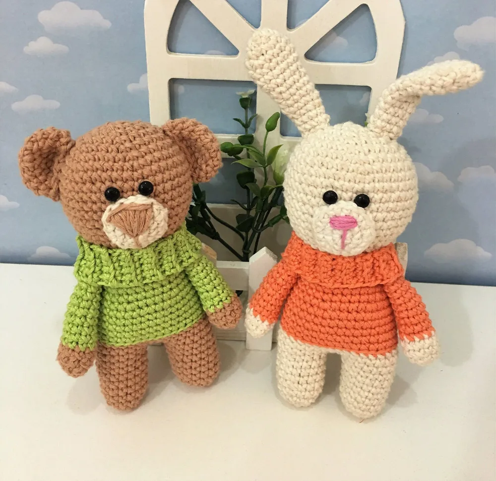 Вязальные игрушки кукла-амигуруми кролик Номер модели SQ32205