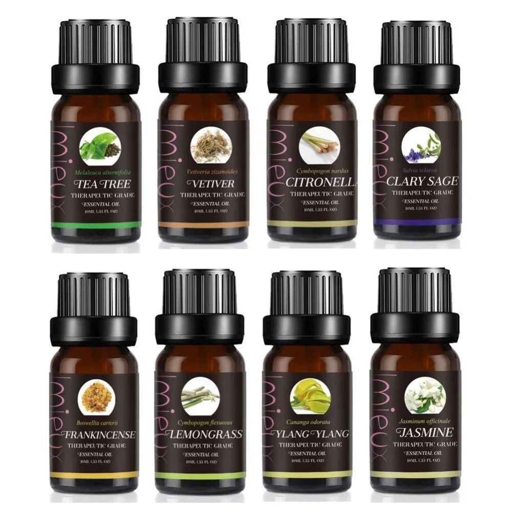 

100% Plant Pure Natural Aromatherapy Oils 10ml For Humidifier Water-soluble Fragrance Oil Massage SPA Essential Oil
