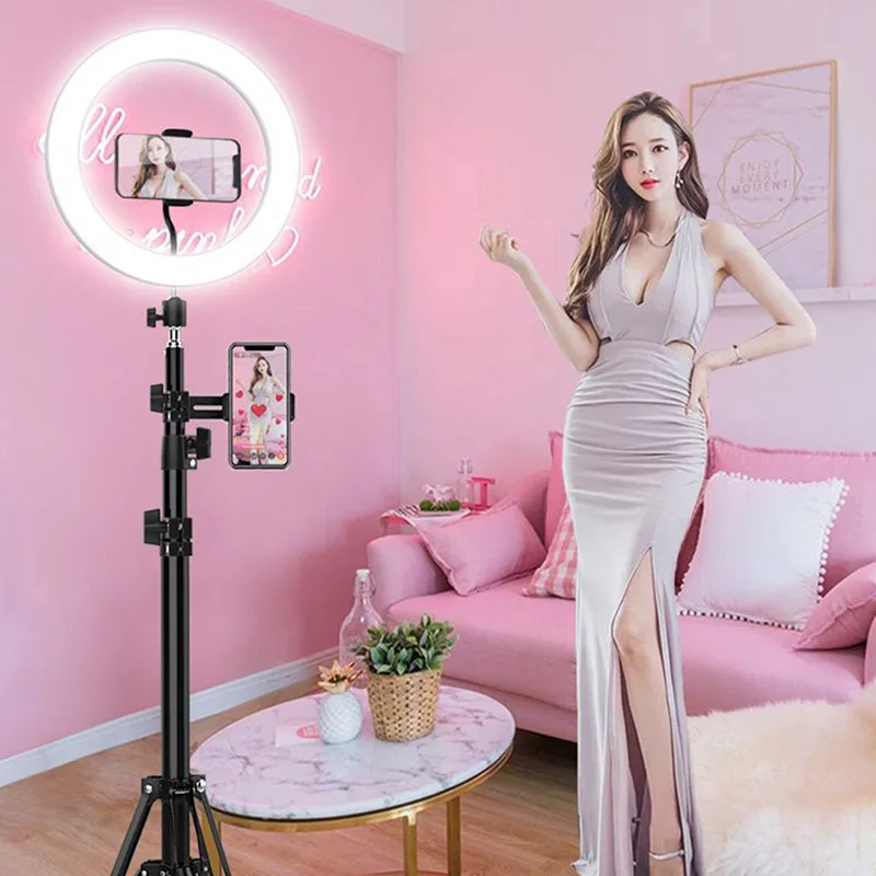 

Dimmable LED Studio Ring Fill Light Photo Video Annular Lamp Selfie Stick Ring Fill Light XXM8