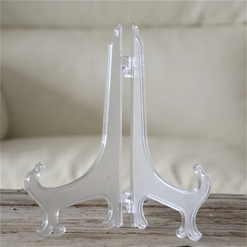 12Pcs-Set-Clear-Plastic-Display-Stand-Dish-Rack-Plate-Bowl-Picture-Frame-Photo-Book-Pedestal-Holder (2)