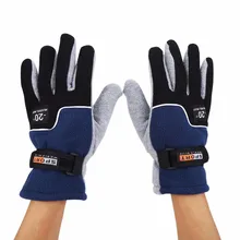 Одна пара мужские перчатки для охоты на открытом воздухе зимние спортивные теплые флисовые перчатки на полный палец дышащие походные велосипедные ветронепроницаемые перчатки