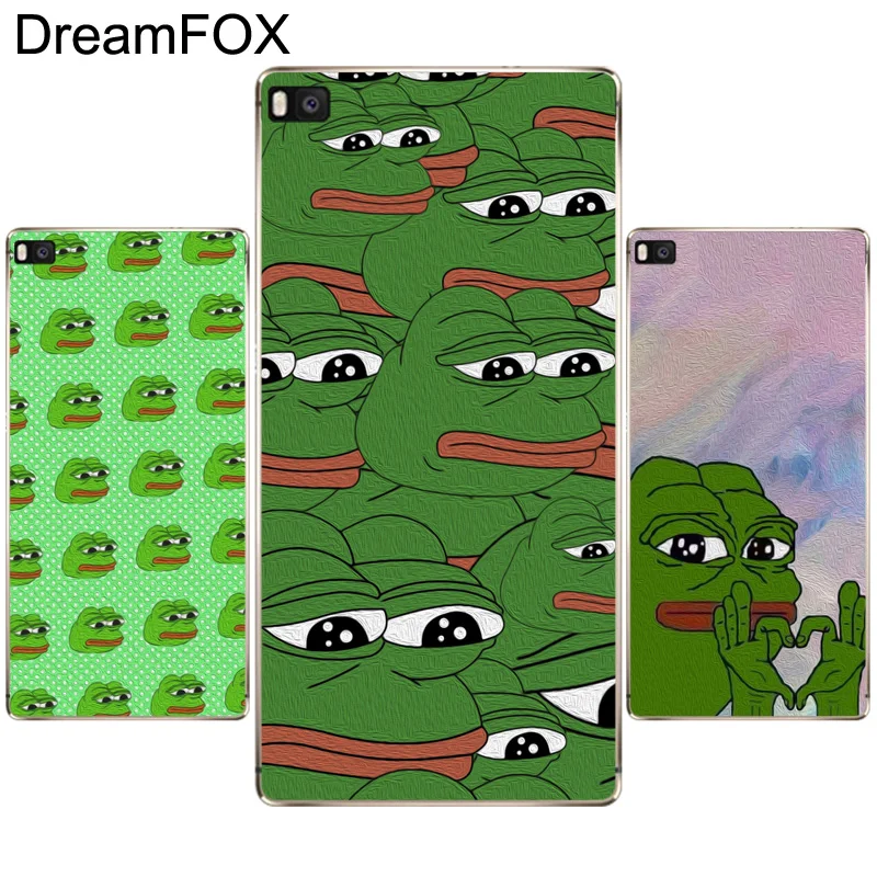 DREAMFOX M276 Pepe мемы грустная Лягушка Мягкий ТПУ силиконовый чехол для телефона Huawei P8